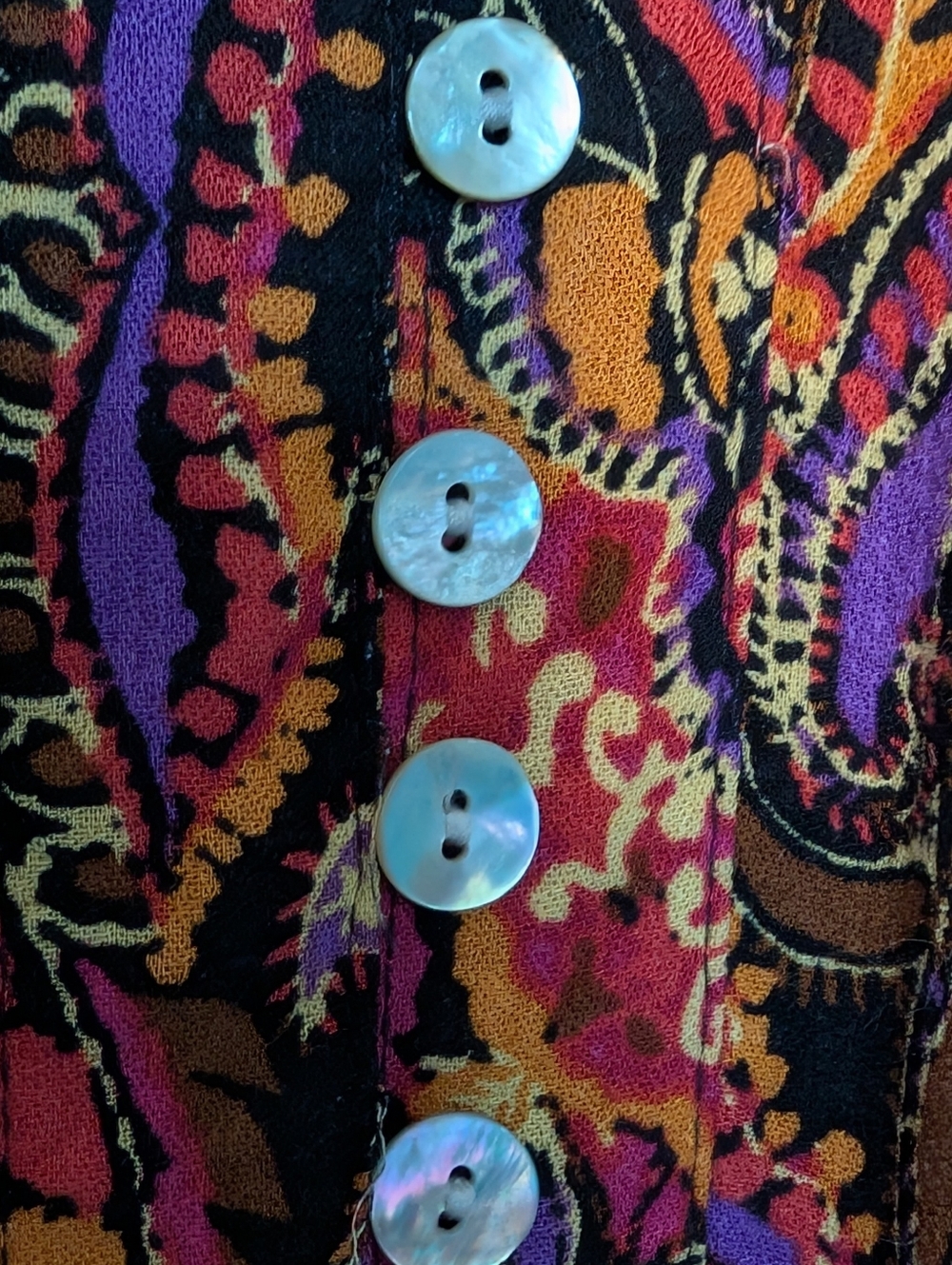 ♥️ Cynthia Rowley M Skirt Bohemian Paisley Maxi Boho Granola Festival colors - Picture 6 of 12